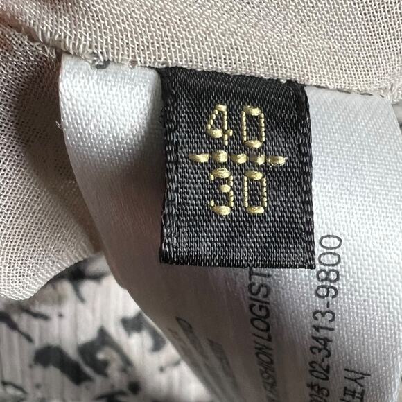 Massimo Dutti Python Print Black & Off-White Ruffled Skirt - SIze EU 40 / US 9 - Picture 5 of 7